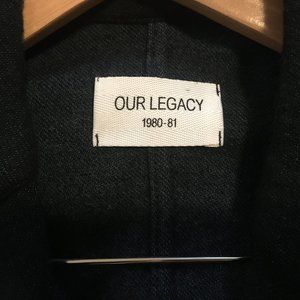 Our Legacy Hokusai Navy unstructured blazer XL